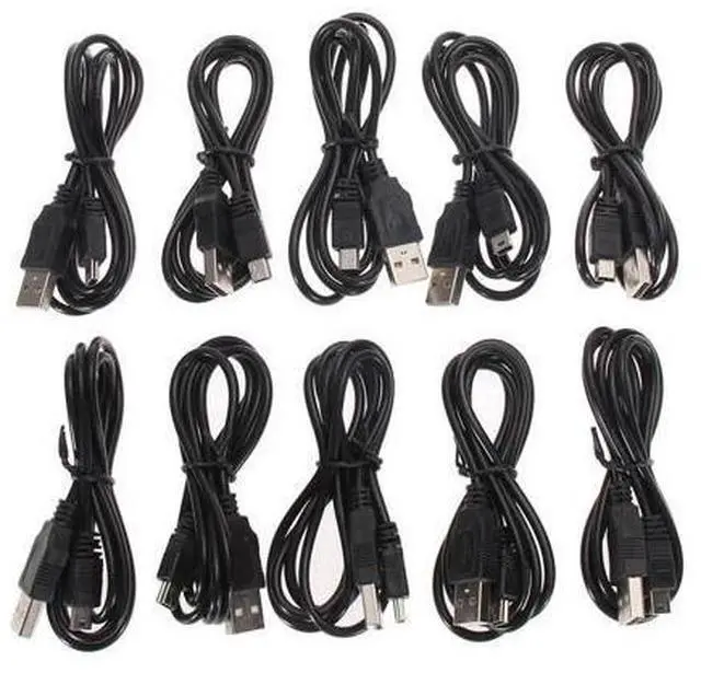 Main image of 10 pcs USB Charging Cable Wireless Gamepad Charger Data Cable For PS3 Controller Connect Computer Play charging 1m