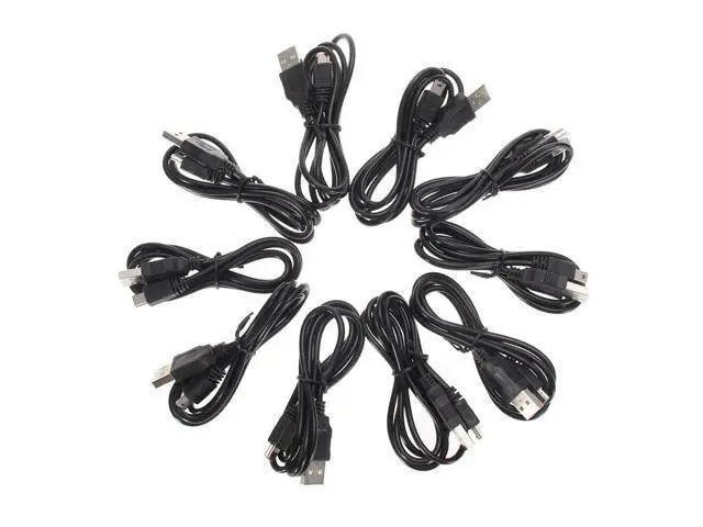 Alt view image 2 of 4 - 10 pcs USB Charging Cable Wireless Gamepad Charger Data Cable For PS3 Controller Connect Computer Play charging 1m