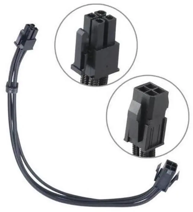 Main image of 4Pin PC Cable CPU Power Supply Extension Cord Cable Desktop 4 Pin 4P ATX Power Male to Female Connector Cable 30cm 18AWG Wire