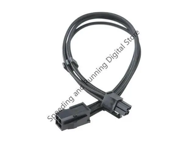 Alt view image 3 of 3 - 4Pin PC Cable CPU Power Supply Extension Cord Cable Desktop 4 Pin 4P ATX Power Male to Female Connector Cable 30cm 18AWG Wire