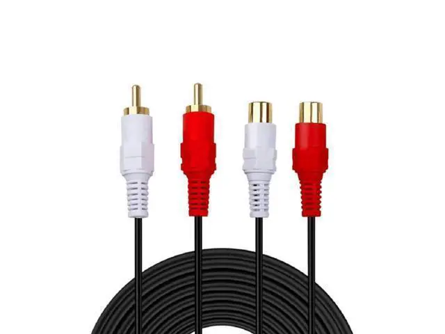 Alt view image 5 of 7 - GHWL 2 RCA Extension Cable,Gold Plated 2 RCA Male to Female Stereo Audio Extension Cable (3ft)