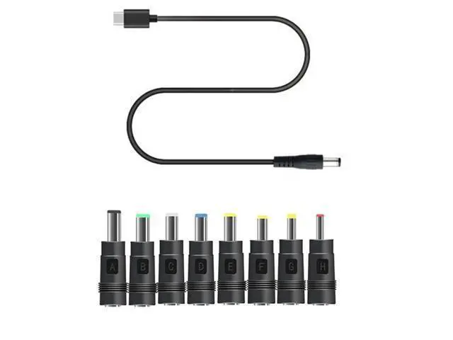Alt view image 2 of 3 - 8in1 USB C PD to 12V 3.5/4.0/4.8/5.5mm Power Supply Cable for Router LED Light CCTV Camera More 12V Devices