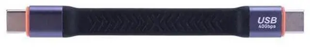 Alt view image 2 of 4 - PD100W USB C To Type C Short Cable 20V 5A USB3.2 Type C To USB C Data Cable Gen 2 40Gbps Fast Charging USB Short Data Cable Cord