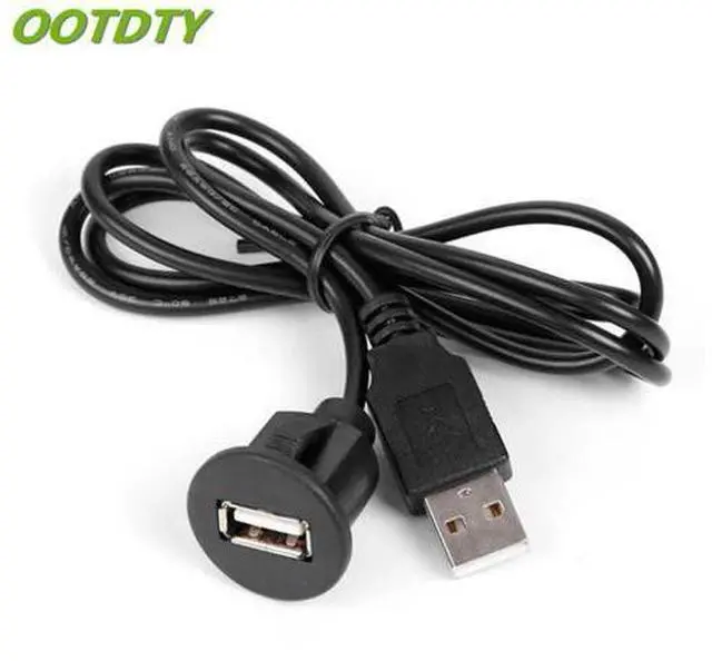 Main image of OOTDTY 2m PC Car Dash Board Mount USB 2.0 Male To Female Socket Extension Panel Cable