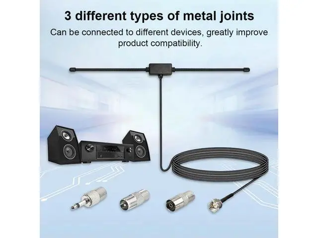 Alt view image 2 of 4 - Universal Car Stereo AM FM Dipole Antenna Hidden Adhesive Mount AM FM Radio Antenna for Vehicle Car Truck SUV