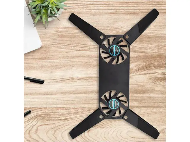 Alt view image 3 of 4 - Portable Laptop Radiator Bottom Anti-slip Laptop Radiator Cooling Base Foldable Save Space USB Power Supply Computer Accessories