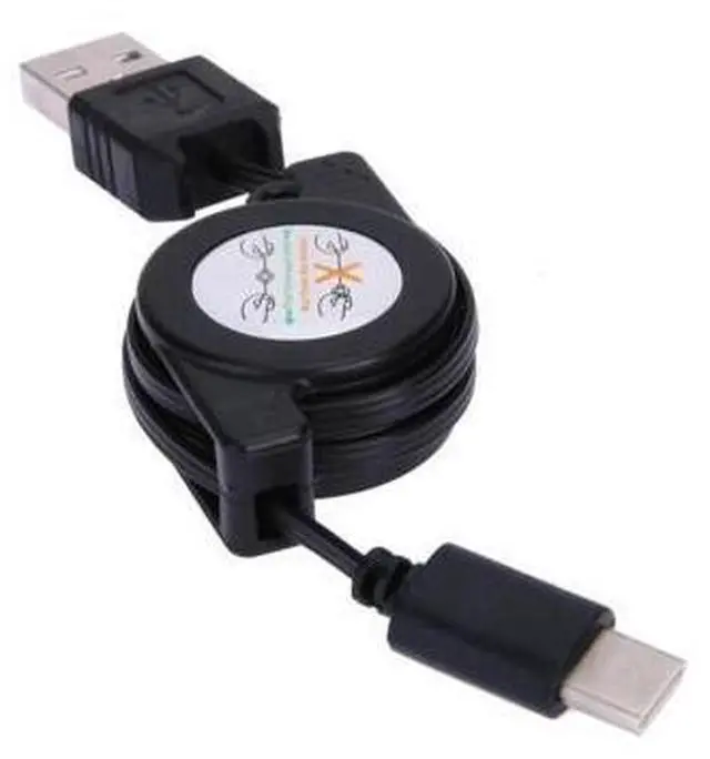 Main image of USB3.1 Type C Data Sync Charger Cable Portable Retractable Data Charger Cable Black Accessories for P9 Honor 8 Mate 9