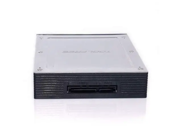 Alt view image 2 of 3 - 2.5 Inch to 3.5 Inch Internal Floppy Bay SATA III 6Gbps Tray-LESS Mobile Rack For 2.5" HDD SSD Hard Drive Backplane Enclosure