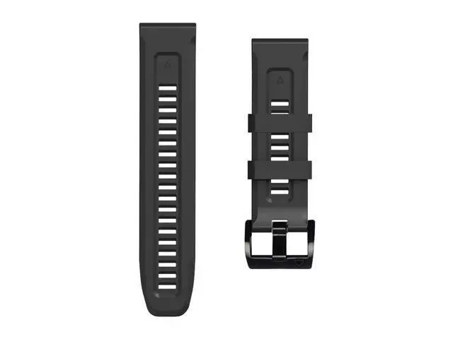 Alt view image 3 of 5 - For Garmin Fenix 6X Pro 26mm Silicone Sport Pure Color Watch Band