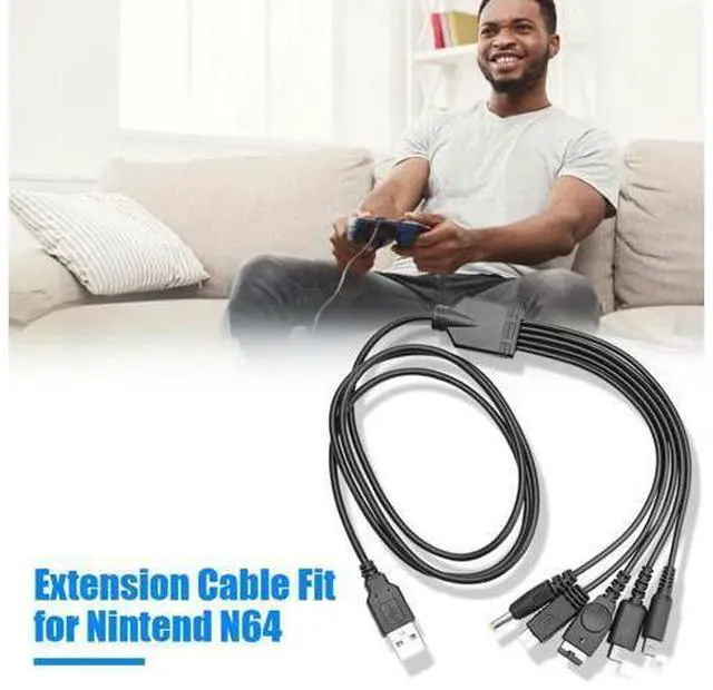 Main image of Hot Sale USB Charger Cable Multi-function 5 in 1 USB Charger Cable Replacement Fit for Nintend 3DS XL NDSLite NDSI LL