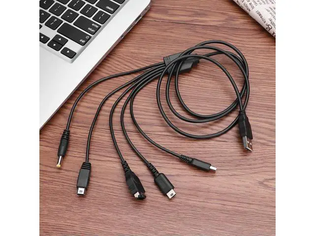 Alt view image 2 of 3 - Hot Sale USB Charger Cable Multi-function 5 in 1 USB Charger Cable Replacement Fit for Nintend 3DS XL NDSLite NDSI LL