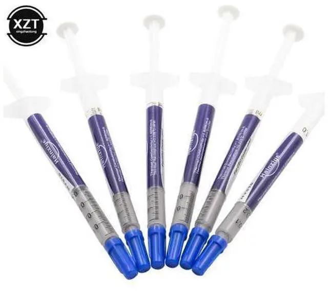 Main image of Hot Sale 10pcs/lot 1g Grey Silver Thermal Grease Silicone Heat Sink Paste CPU Cooler Heatsink 10% Silver Included Compound PC