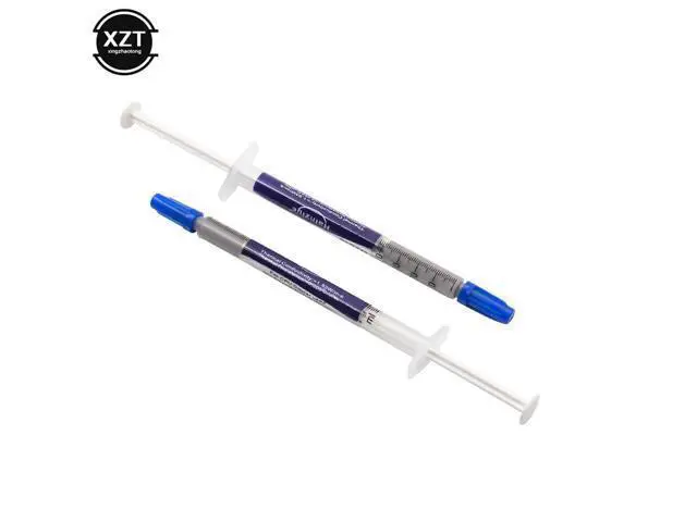 Alt view image 2 of 4 - Hot Sale 10pcs/lot 1g Grey Silver Thermal Grease Silicone Heat Sink Paste CPU Cooler Heatsink 10% Silver Included Compound PC