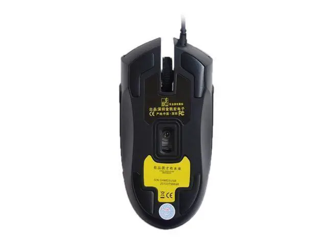 Alt view image 4 of 5 - ZGB 119 USB Universal Wired Optical Gaming Mouse, Length: 1.45m(White)