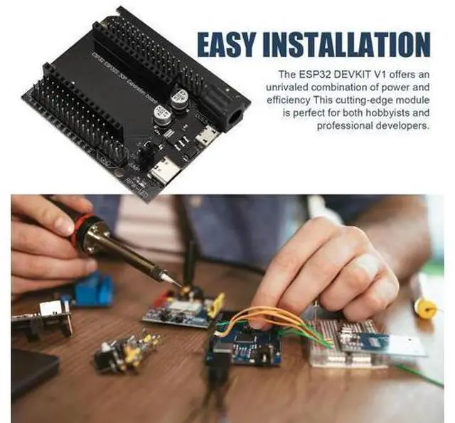 Alt view image 4 of 4 - ESP32 DEVKIT V1 Power Supply Panel ESP32 30P Power Board ESP32S Development Board Expansion Board