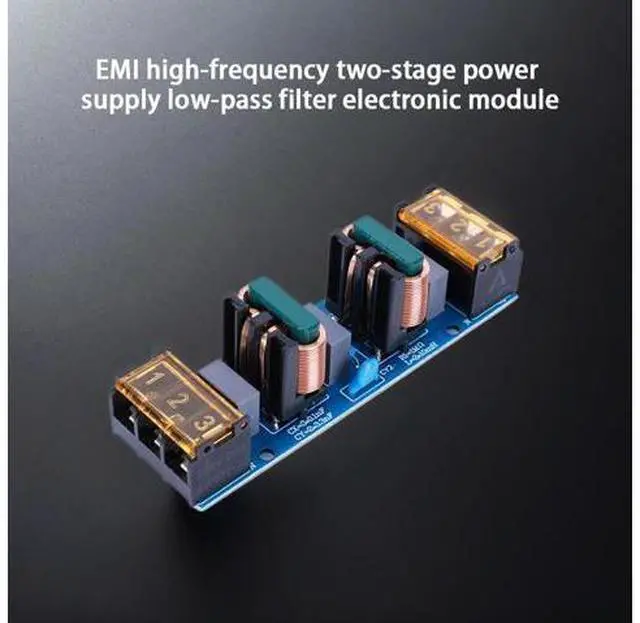Alt view image 3 of 3 - 25A Power Filter EMI High-frequency Two Stage EMI Filter Module EMI Filter Noise Suppressor for Power Amplifier