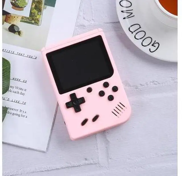 Main image of MK800 3.0 inch Macaron Mini Retro Classic Handheld Game Console for Kids Built-in 800 Games, Support AV Output (Pink)
