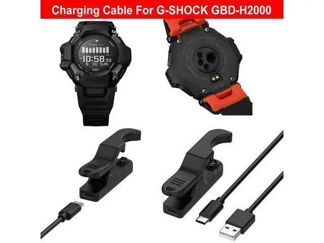 Alt view image 4 of 4 - USB Charging Cable Charging Base Dock Cradle Sports Watch Charging Cord Wire for Ca Sio G SHOCK GBD-H2000 Charging
