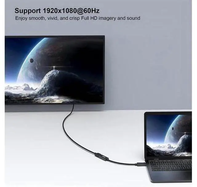 Alt view image 6 of 7 - 2 PCS 1 set DisplayPort DP to HDMI Cable,Male To Female Display Port to HDMI Adapter Converter Black Laptop PC for HP/DELL 2 packs