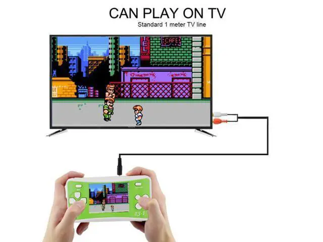 Alt view image 7 of 7 - RS-1 Retro Portable Handheld Game Console, 2.5 inch 8 Bits True Color LCD, Built-in 152 Kinds