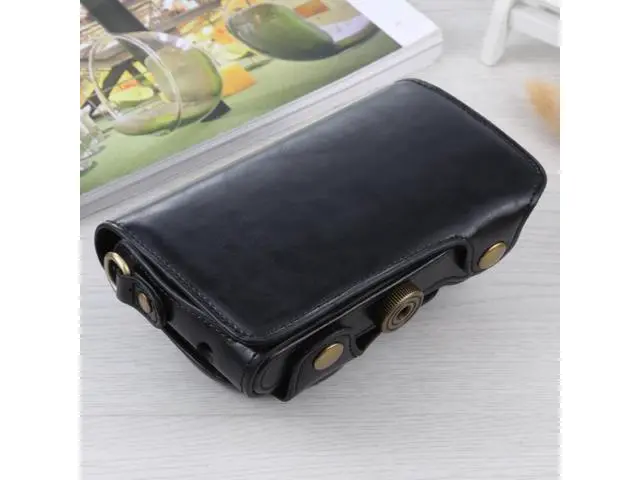 Alt view image 4 of 5 - Full Body Camera PU Leather Case Bag with Strap for Samsung Galaxy Camera EK-GC100 / EK-GC110 / EK-GC200(Coffee)