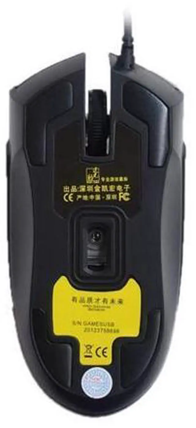 Alt view image 4 of 5 - 119 USB Universal Wired Optical Gaming Mouse, Length: 1.45m(Black)