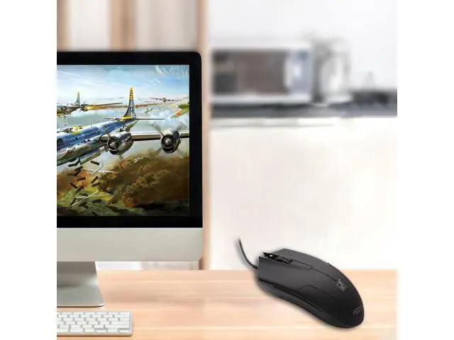 Alt view image 5 of 5 - 119 USB Universal Wired Optical Gaming Mouse, Length: 1.45m(Black)