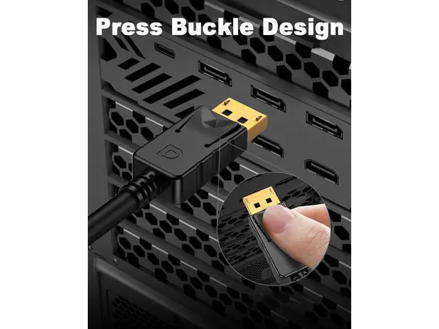 Alt view image 2 of 7 - DisplayPort to VGA Cable 6FT/1.8M, Displayport to VGA Adapter Gold Plated 1080P@60Hz for Monitor, Laptop, PC, TV, Projector (Not Bidirectional)