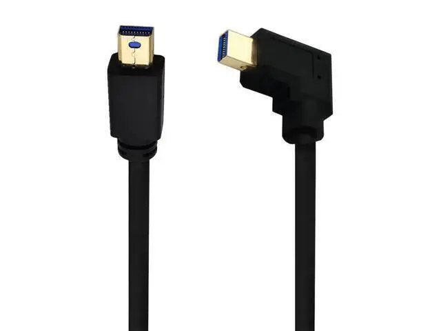 Alt view image 3 of 4 - Mini DisplayPort Cable, 1FT 90 Degree Left Angled 8K Mini DisplayPort (Mini DP) Male to Male 8K Extension Cord for with Mini DP PC/Laptop (Left Angle)