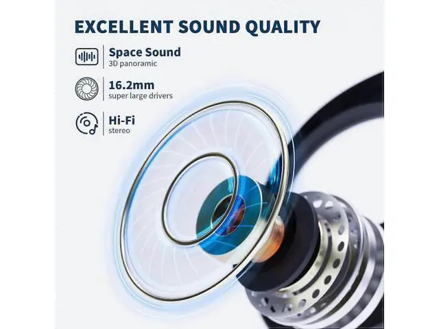Alt view image 5 of 5 - Open Ear Bluetooth 5.3 Headphones, 40H Playtime Digital Display Case, Sports Earbuds with Earhooks