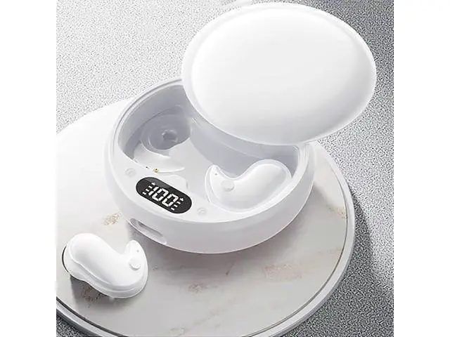 Alt view image 3 of 5 - Bluetooth 5.3 Sleep Headphones, TWS Mini In-Ear for Side Sleeping & Running, White