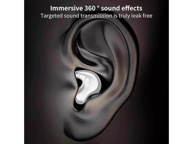 Alt view image 5 of 5 - Bluetooth 5.3 Sleep Headphones, TWS Mini In-Ear for Side Sleeping & Running, White