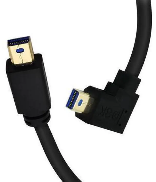 Alt view image 4 of 4 - Mini DisplayPort Cable, 1FT 90 Degree Left Angled 8K Mini DisplayPort (Mini DP) Male to Male 8K Extension Cord for with Mini DP PC/Laptop (Left Angle)