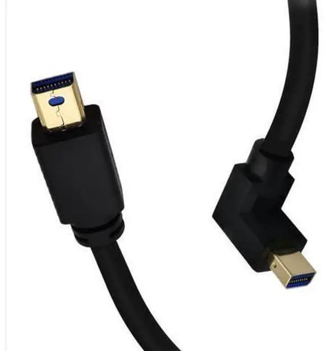 Alt view image 3 of 5 - Mini DisplayPort Cable, 1FT 90 Degree Left Angled 8K Mini DisplayPort (Mini DP) Male to Male 8K Extension Cord for with Mini DP PC/Laptop (Up Angle)