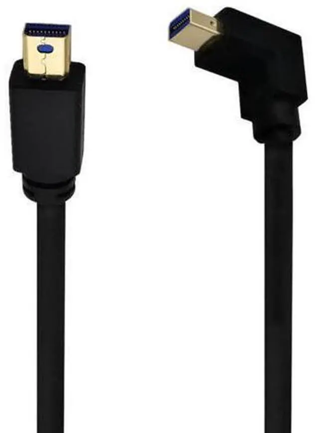 Alt view image 4 of 5 - Mini DisplayPort Cable, 1FT 90 Degree Left Angled 8K Mini DisplayPort (Mini DP) Male to Male 8K Extension Cord for with Mini DP PC/Laptop (Up Angle)