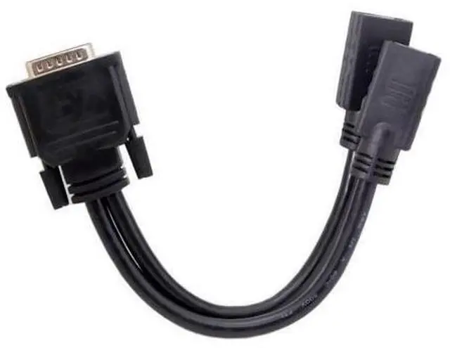 Alt view image 2 of 3 - DisplayPort DP Dual to DMS-59Pin Cable DMS-59Pin Male to Dual DP DisplayPort Female Splitter Cord for PC Graphics Card