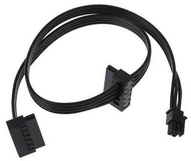 Alt view image 2 of 3 - 1Pc 45CM Cable MINI 4 Pin Turn 2 SATA Power Supply For Lenovo Main Board Interface Small 4Pin To Two SATA SSD Power Supply Cable
