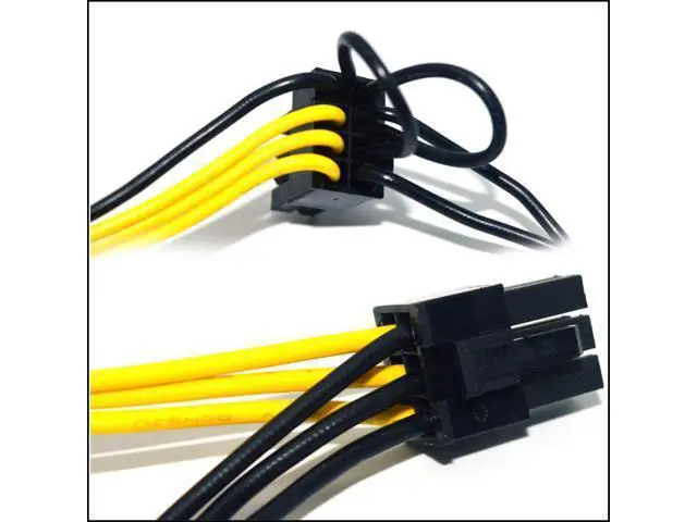 Alt view image 2 of 3 - 6 Pin To 8 Pin (6 + 2) PCI-E GPU Power Cable 50cm For Graphics Cards Mijnbouw Hp Server Breakout Board