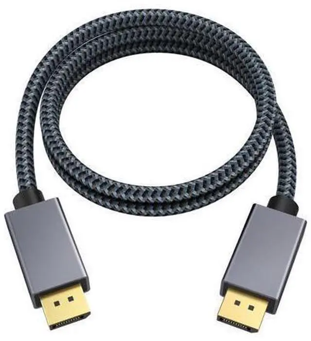 Main image of 1.6ft/0.5M DisplayPort Cable, Short DP Cable for Gaming Monitor, TV, PC, Laptop and More, 4K@60Hz, 2K@144Hz, 2K@165Hz, Nylon Braided High Speed DisplayPort 1.2