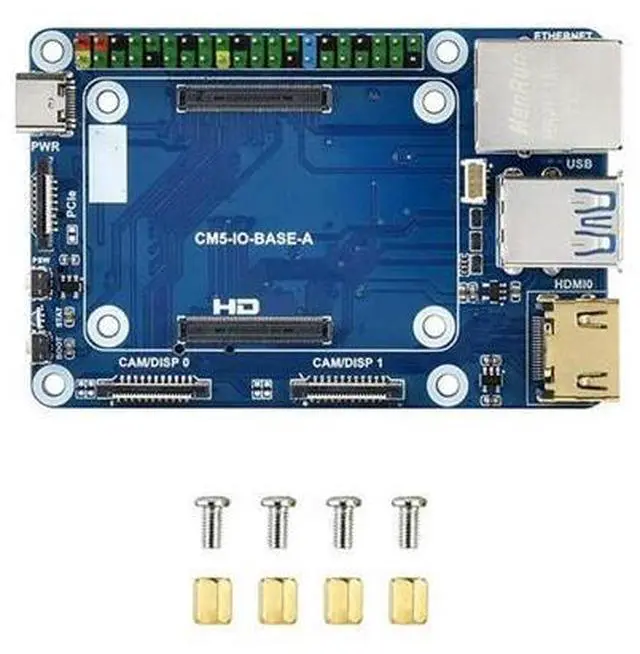 Main image of Mini Base Board for Raspberry Pi Compute Module5 JST-SH FAN USB HDMI-Compatible RJ45 Gigabit Ethernet M.2 Slot for CM5