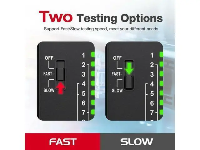 Alt view image 2 of 4 - HABOTEST HT812A Network Cable Tester ,Cable Telephone Line Continuity Test For CAT5/CAT5E/CAT6/CAT6A, UTP/STP Network Test T