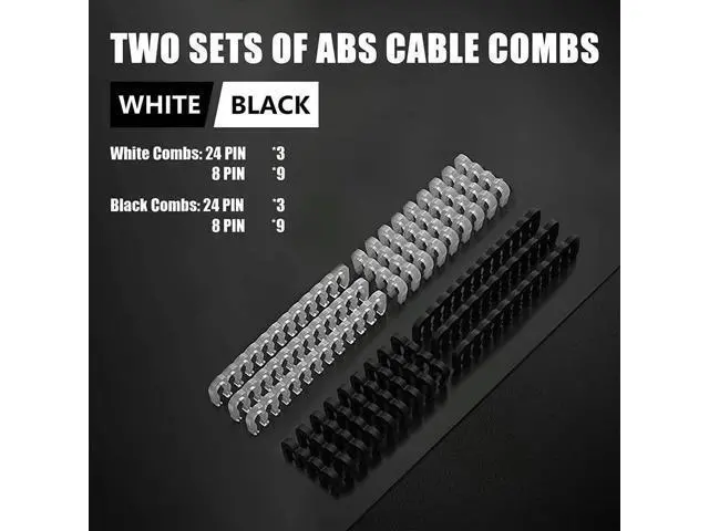 Alt view image 2 of 3 - PSU Cable Extensions Kit 30CM With Cable Combs Extension Power Supply Cable 24Pin 8Pin(4+4) 8Pin(6P+2P) For ATX Power