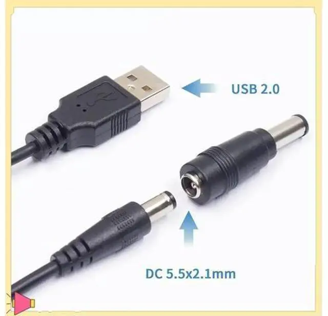 Main image of 5V DC 5.5 2.1Mm Jack Charging Cable Power Cord, USB To DC Power Cable With 13 Interchangeable Plugs Connectors Adapters