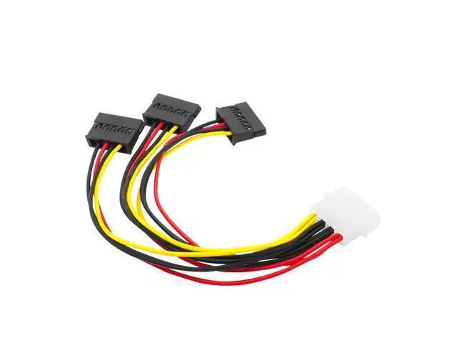 Alt view image 5 of 5 - SATA Adapter Cable IDE 4Pin Male To 3 Port SATA Female Splitter Hard Drive Power Supply Cable SATA Cable 22cm