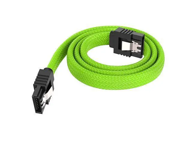 Alt view image 3 of 7 - 3PACK SATA Cable III 3 Pack 6Gbps Straight HDD SDD Data Cable with Locking Latch 18 Inch for SATA HDD SSD CD Driver CD Writer Green