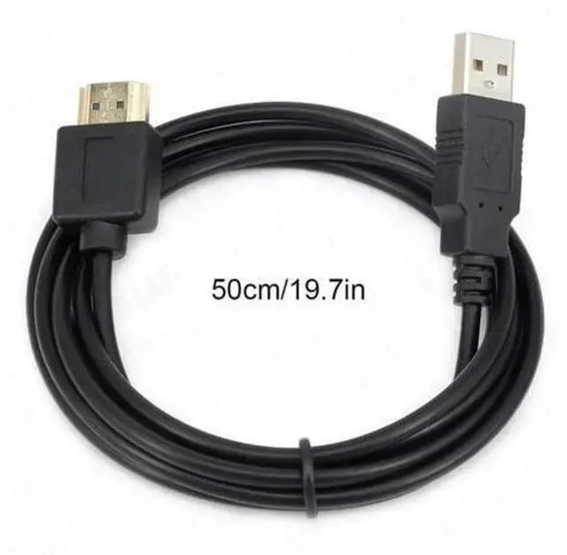 Main image of USB Power Cable USB To HDMI-Compatible Male To Male Charger Cords Charging Cable Converter Adapter For Device