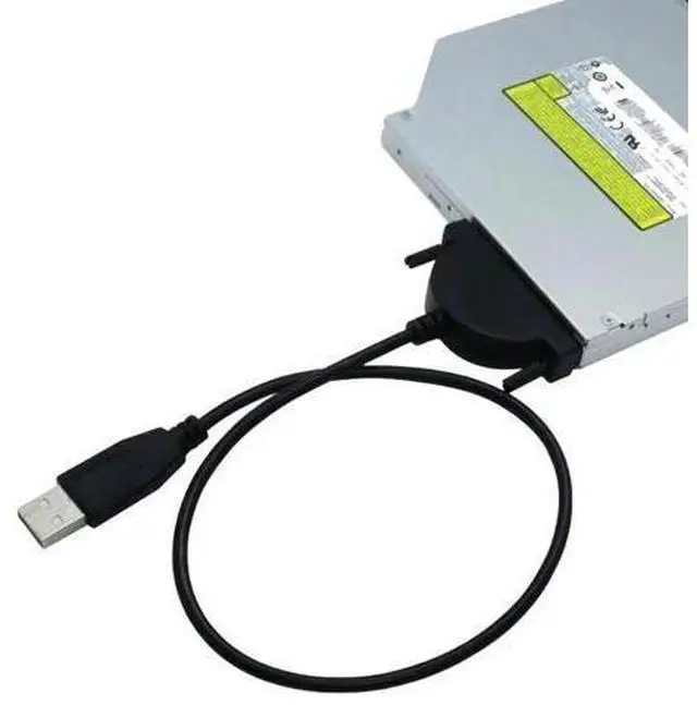 Main image of USB 2.0 SATA Cable Optical Driver Adapter Cable CD/DVD ROM Drive Converter Adapter Converter Cable for PC Laptop Notebook