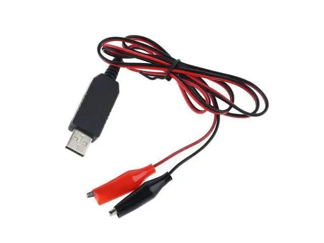 Alt view image 2 of 3 - USB Alligator Clip Electrical Clamp 5V to 3V Power cable for Testing Crocodile Test Clip to USB Adapter Multimeter