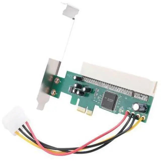 Alt view image 3 of 4 - PCI-Express To PCI Adapter Card PCI-E X1/X4/X8/X16 Slot With 4 Pin Power Cable Card
