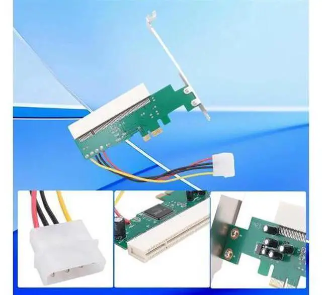 Main image of PCI-Express To PCI Adapter Card PCI-E X1/X4/X8/X16 Slot With 4 Pin Power Cable Card